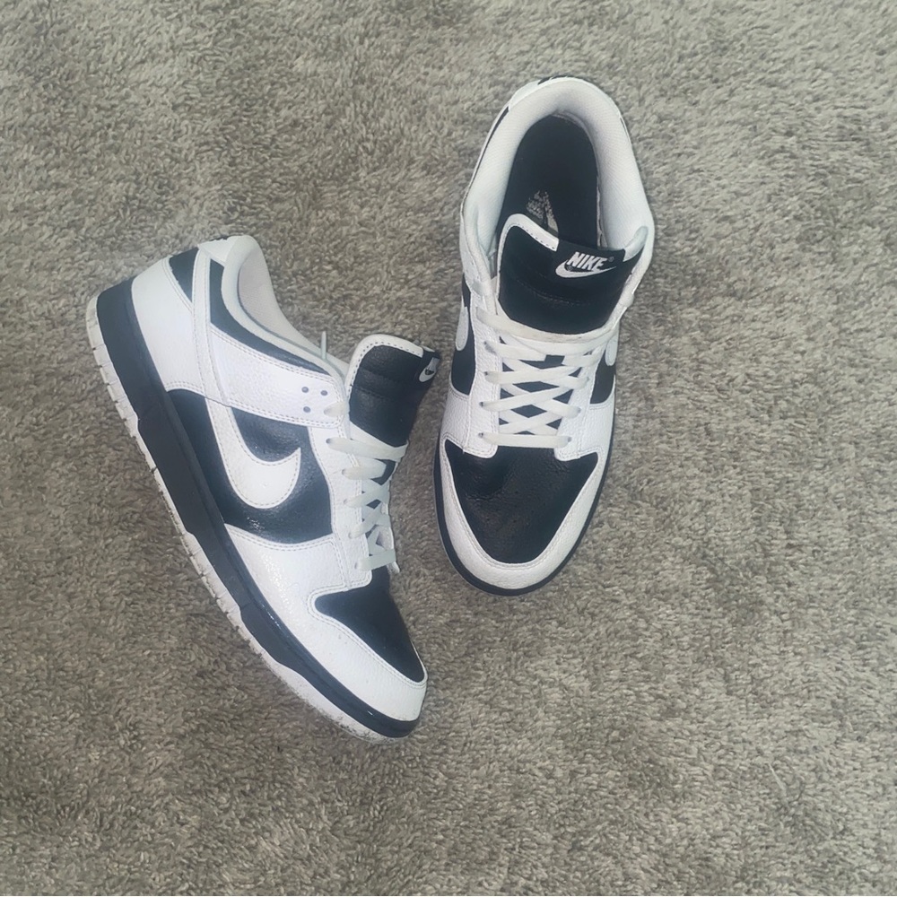 Nike Reverse Panda Dunks Size 12 Black White Casual Sneaker Shoe